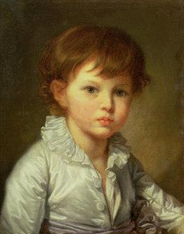Jean Baptiste Greuze Portrait of Count Stroganov as a Child oil painting picture